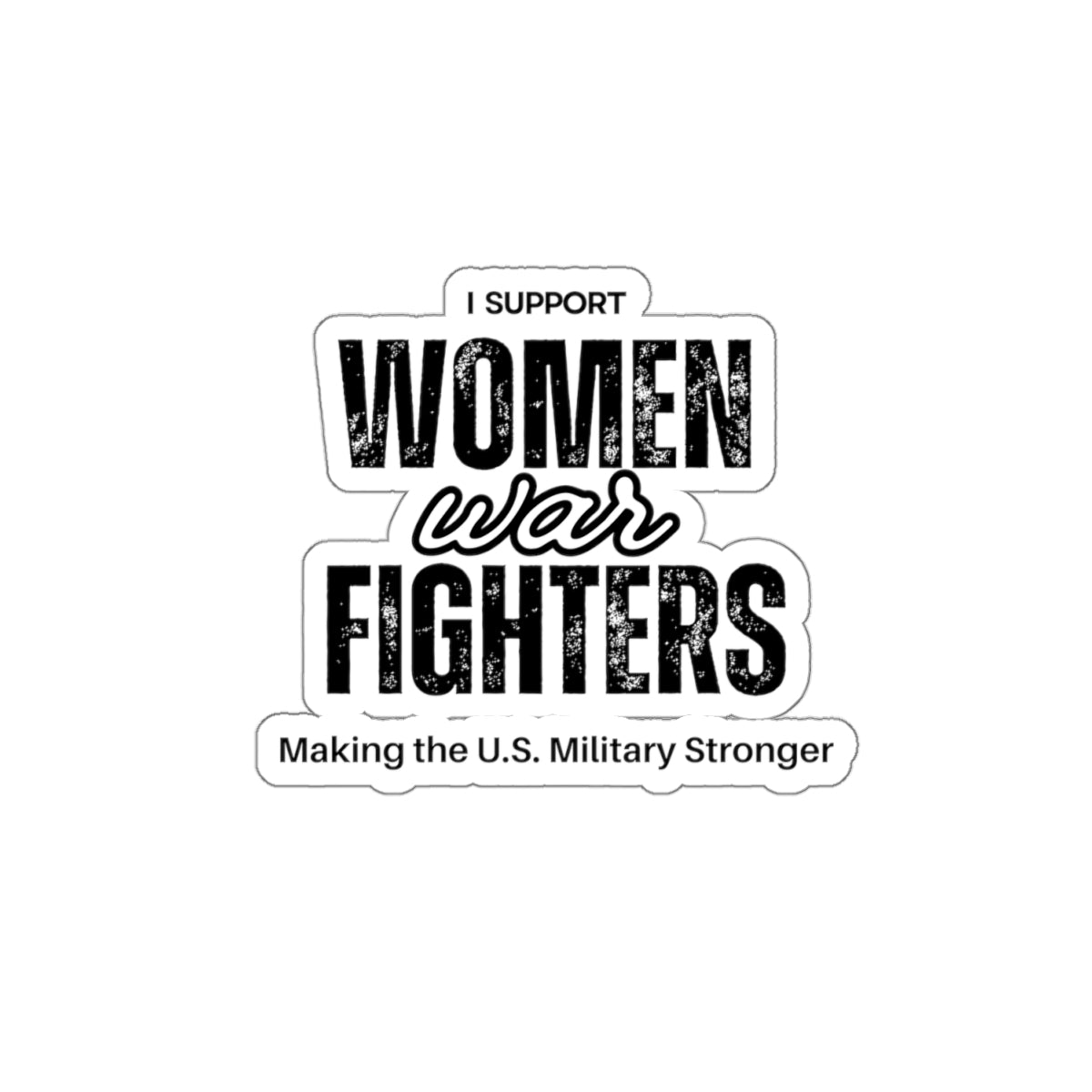 Support Women War Fighters sticker