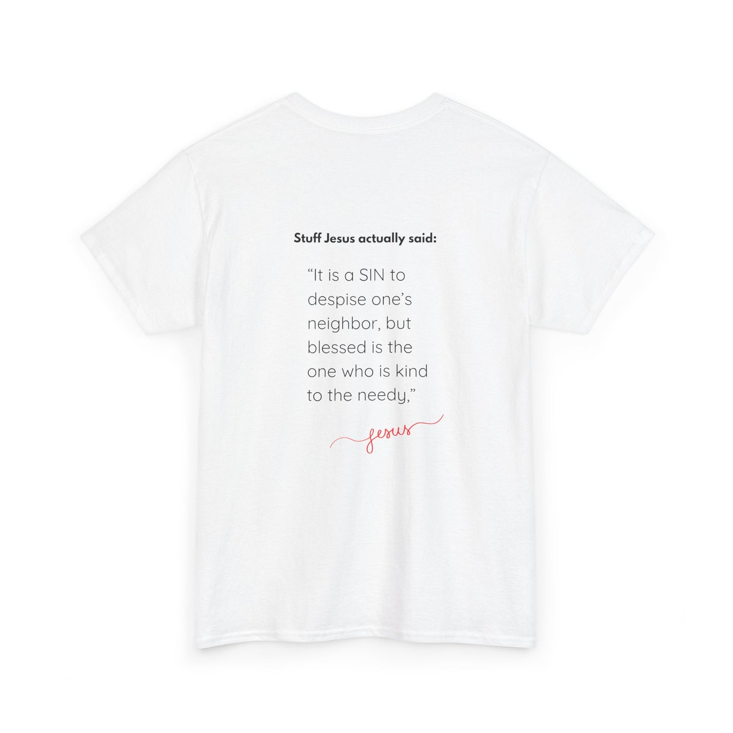 Inspiring Unisex Heavy Cotton Tee: Kindness Quotations, Great Gift for Friends, spiritual Apparel, Casual Wear, Everyday Comfort, protest, jesus