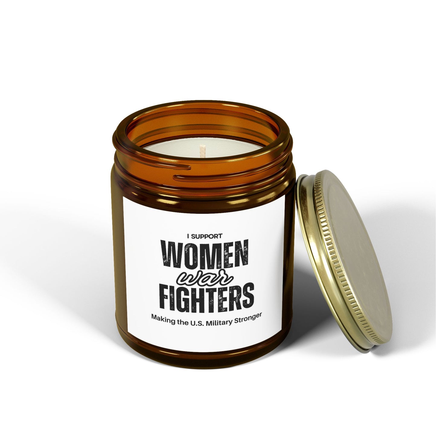 Women Freedom Fighters Scented Candles, Coconut Apricot Wax (4oz, 9oz)