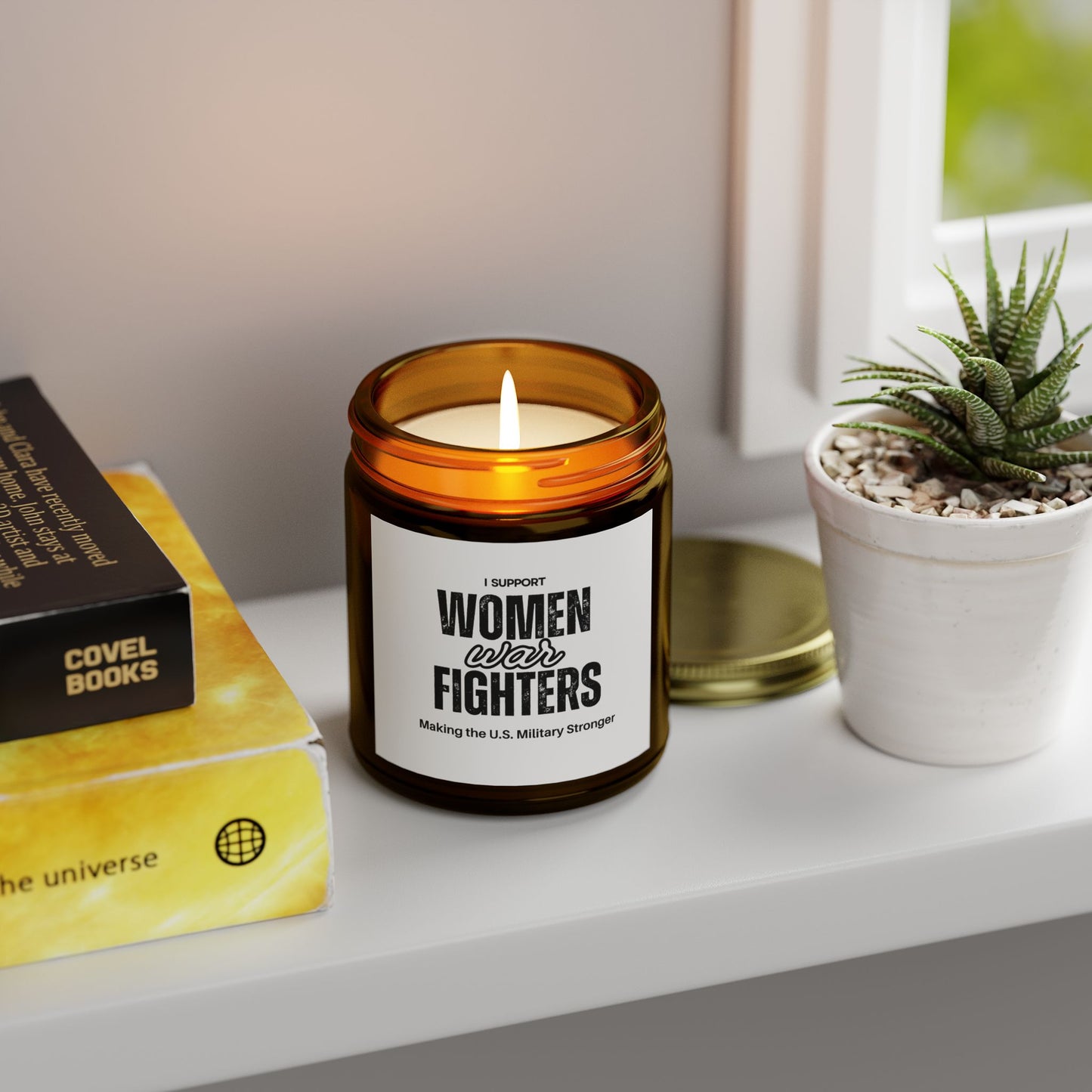 Women Freedom Fighters Scented Candles, Coconut Apricot Wax (4oz, 9oz)