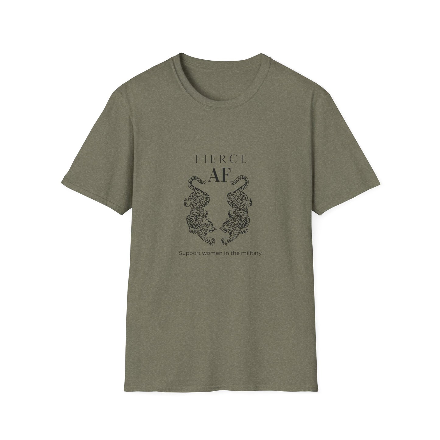 Fierce AF Unisex Softstyle T-Shirt - Support Women in the Military