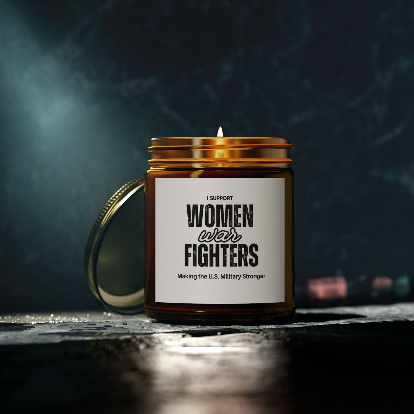 Women Freedom Fighters Scented Candles, Coconut Apricot Wax (4oz, 9oz)