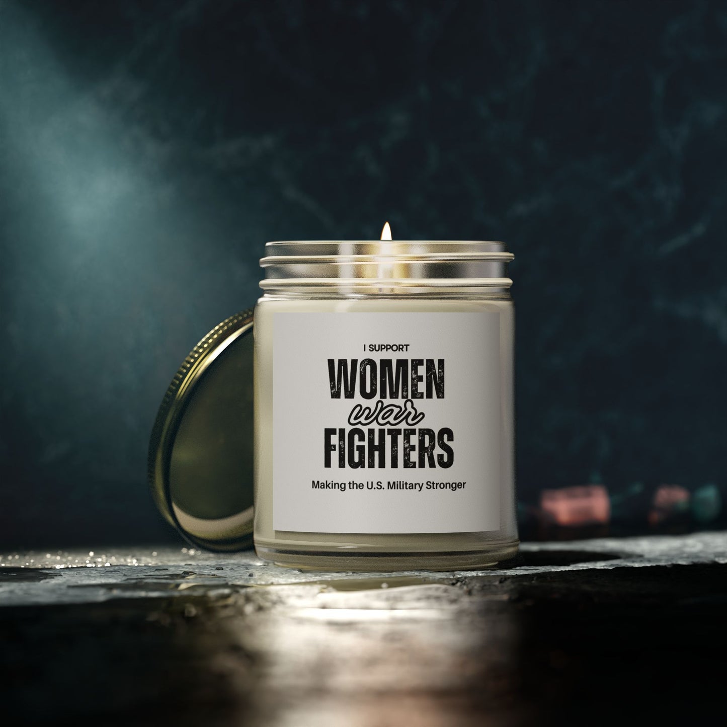 Women Freedom Fighters Scented Candles, Coconut Apricot Wax (4oz, 9oz)