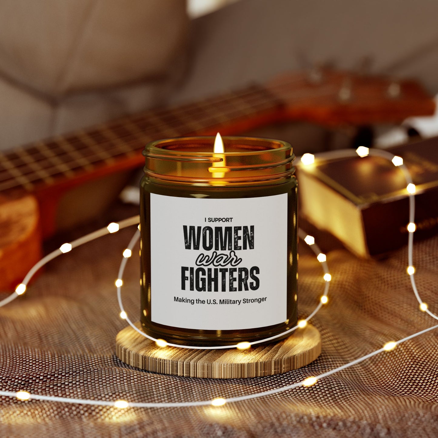 Women Freedom Fighters Scented Candles, Coconut Apricot Wax (4oz, 9oz)