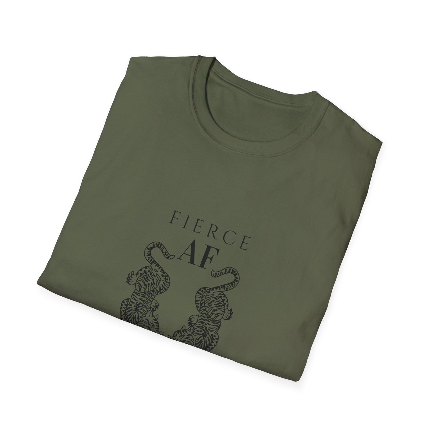 Fierce AF Unisex Softstyle T-Shirt - Support Women in the Military